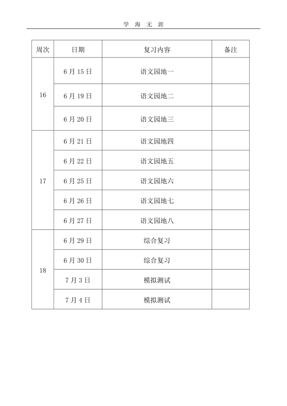 （2020年整理）部编人教版二年级下册语文期末复习计划.doc_第4页