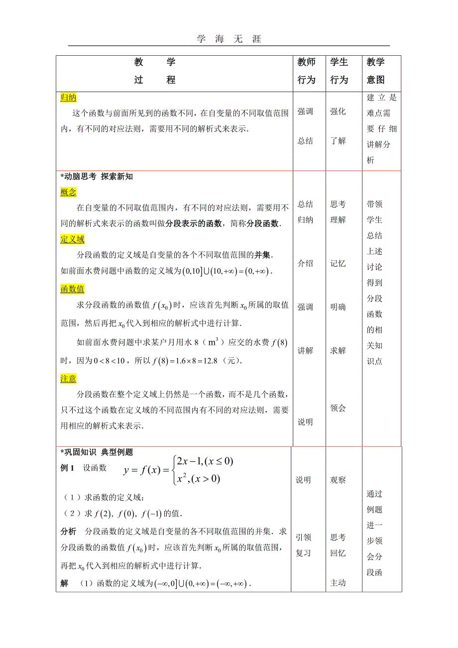 （2020年整理）高教版中职数学(基础模块)上册3.3《函数的实际应用举例》word教学设计.doc_第4页