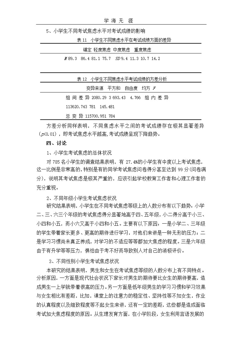 小学生考试焦虑现状分析及对策（2020年整理）.pptx_第4页