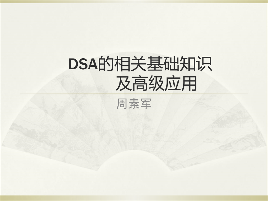 DSA的基本原理及高级运用_第1页