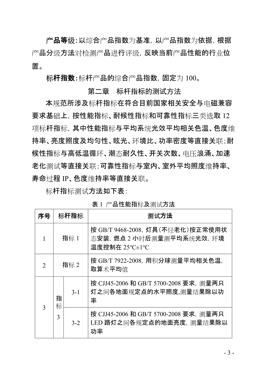 2020年(产品管理）广东省LED路灯产品评价标杆体系管理规范(第二版)__第3页