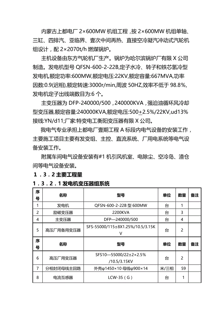 （建筑电气工程）上都电厂机电气施工组织总设计精编._第4页