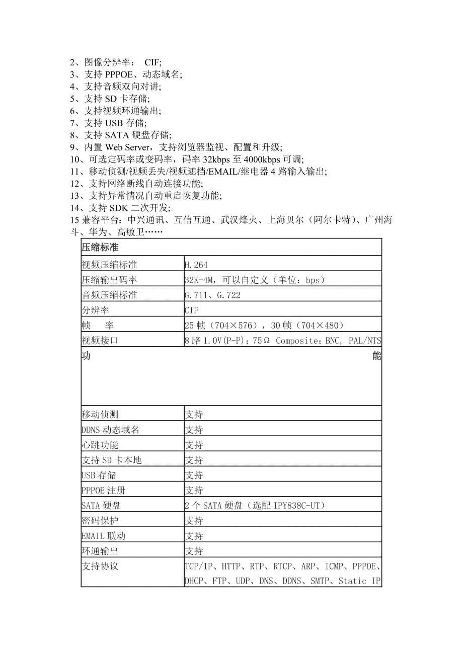 2020年(产品管理）音视频监控系统产品技术要求__第5页