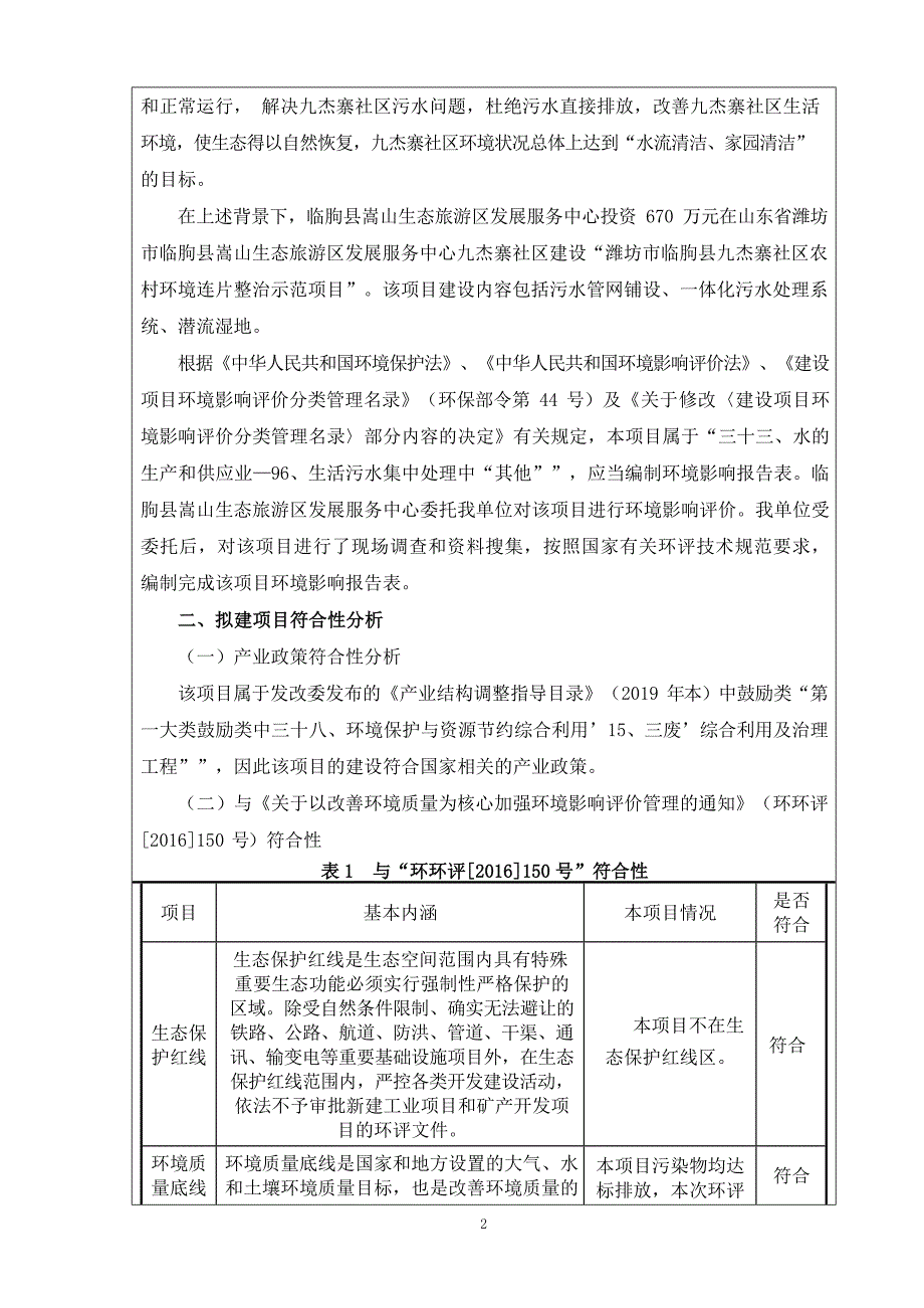 潍坊市临朐县九杰寨社区农村环境连片整治示范项目环境影响报告表_第4页