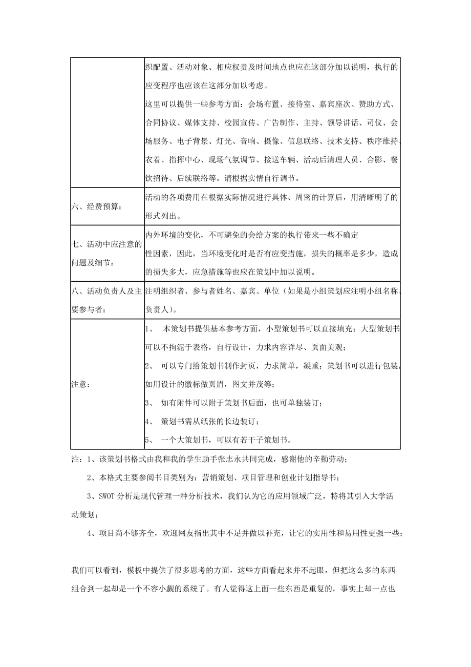 2020年(策划方案）如何写大学活动策划书__第3页