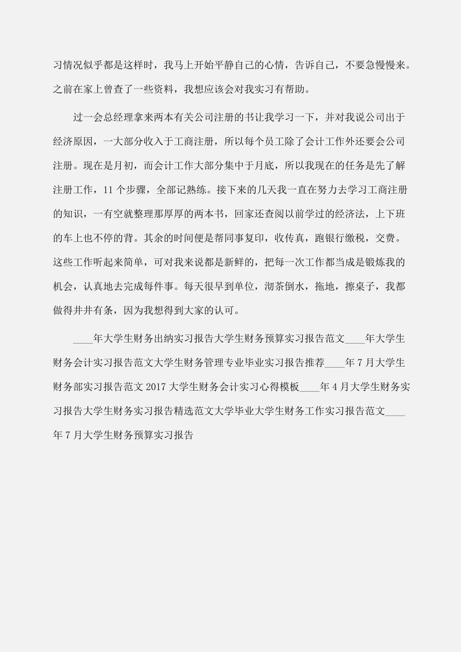 实习报告：大学生财务工作实习报告范文_第2页