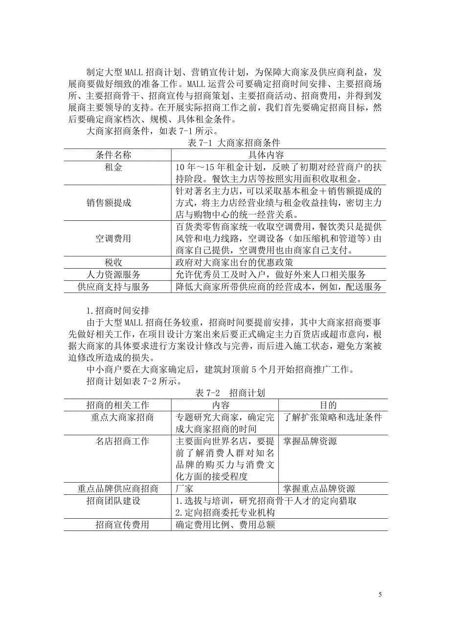 (招商策划）71大型MALL与步行街招商策划及招商计划实施_第5页