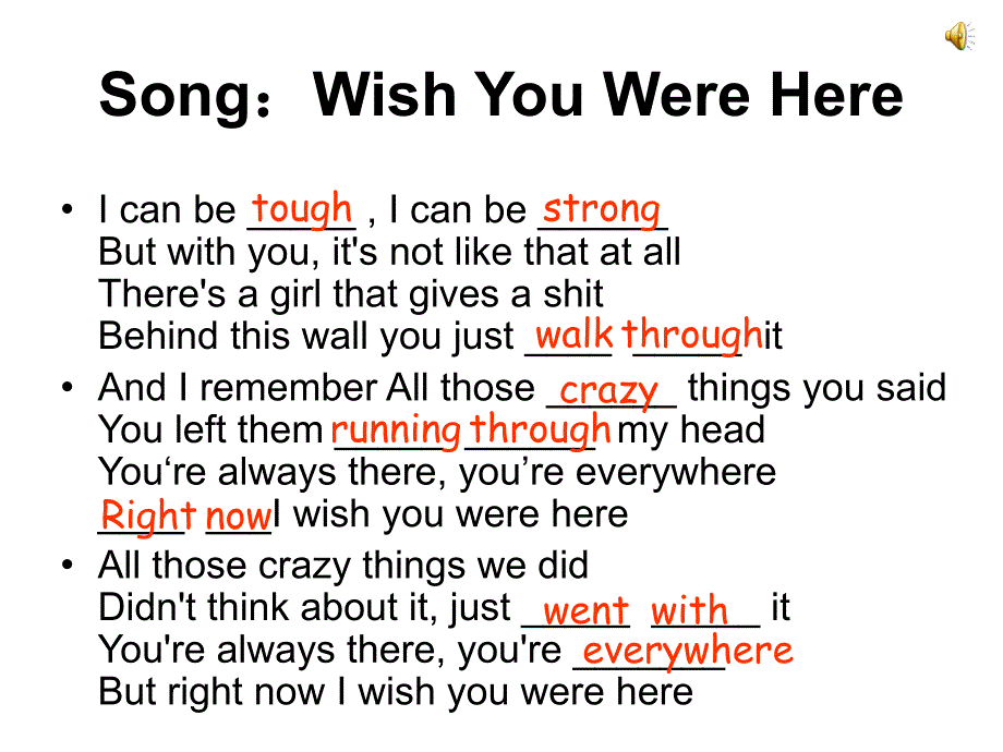 wish you were here-song-听歌学英语_第4页