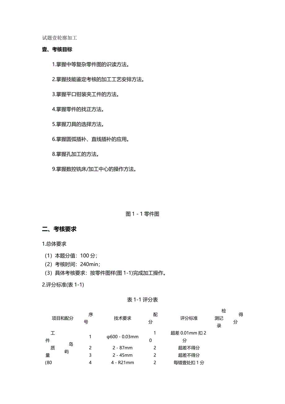 （数控加工）数控铣工加工中心操作工(中级)正文的两个样例精编._第2页