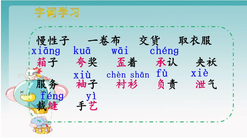 人教部编版三年级下册语文《慢性子裁缝和急性子顾客》第一课时课件_第2页