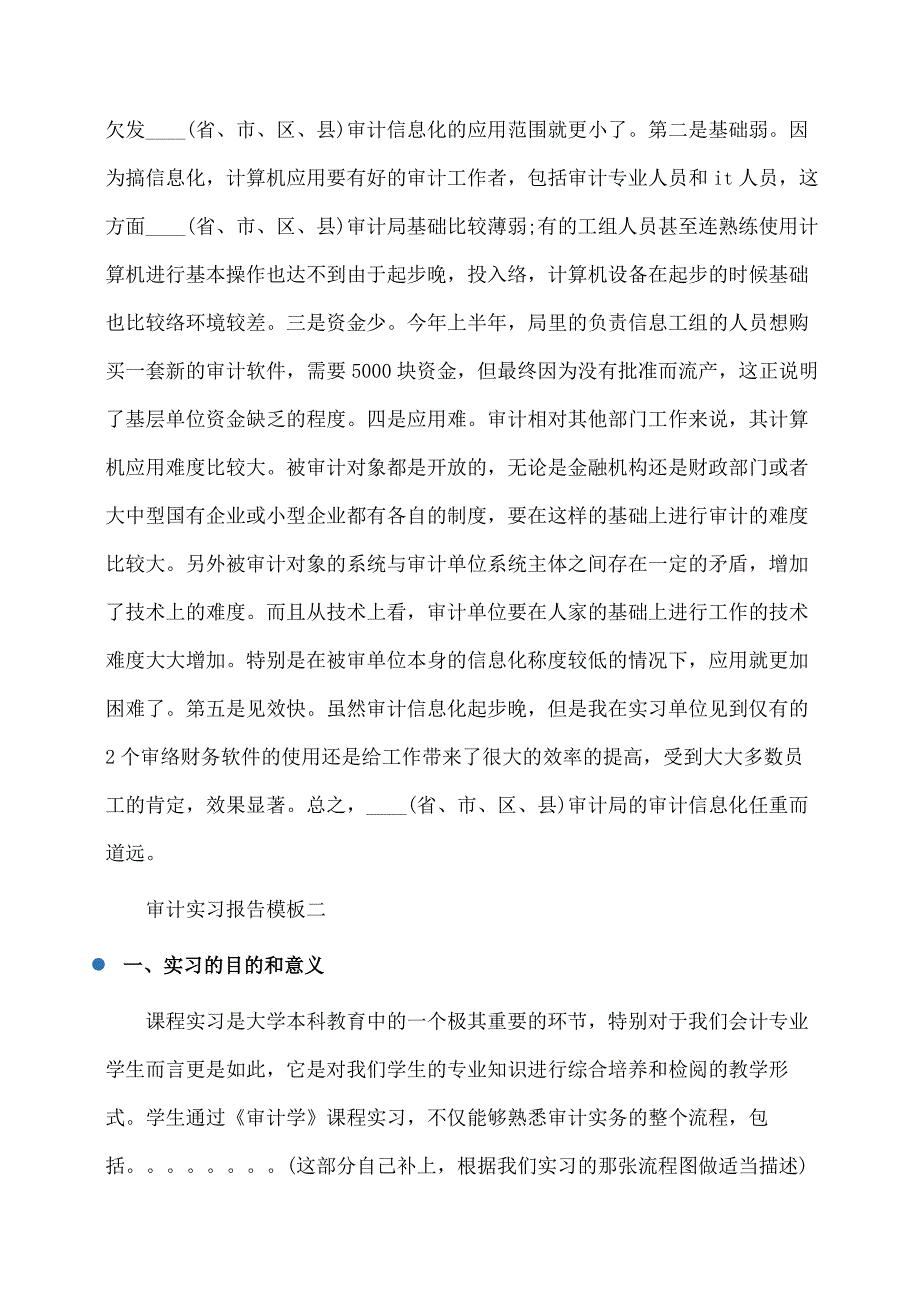 实习报告：审计实习报告模板_第3页