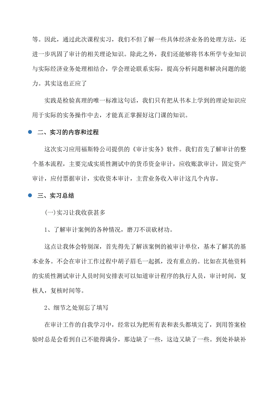 实习报告：审计实习报告模板_第4页