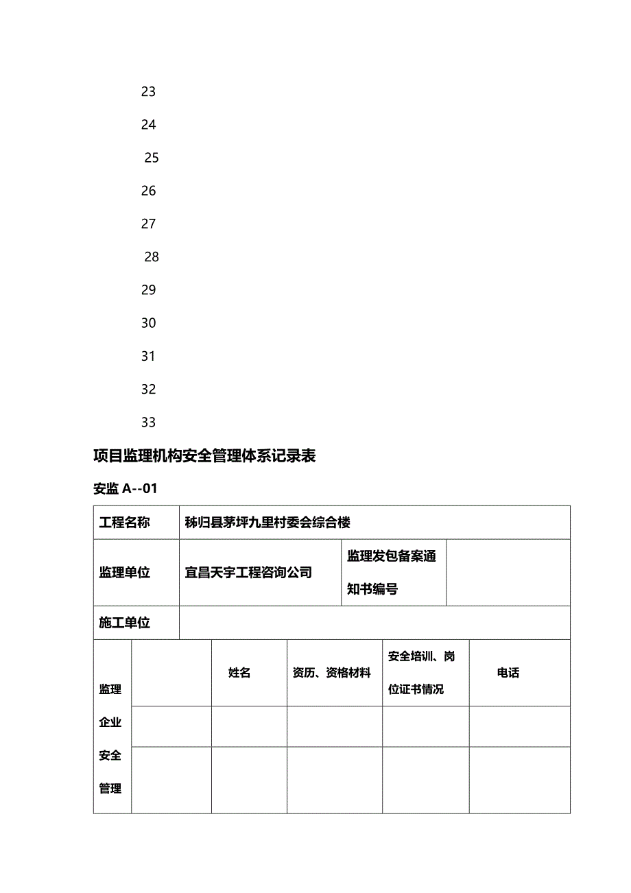 2020年（安全管理套表）宜昌安全监理表格_第3页