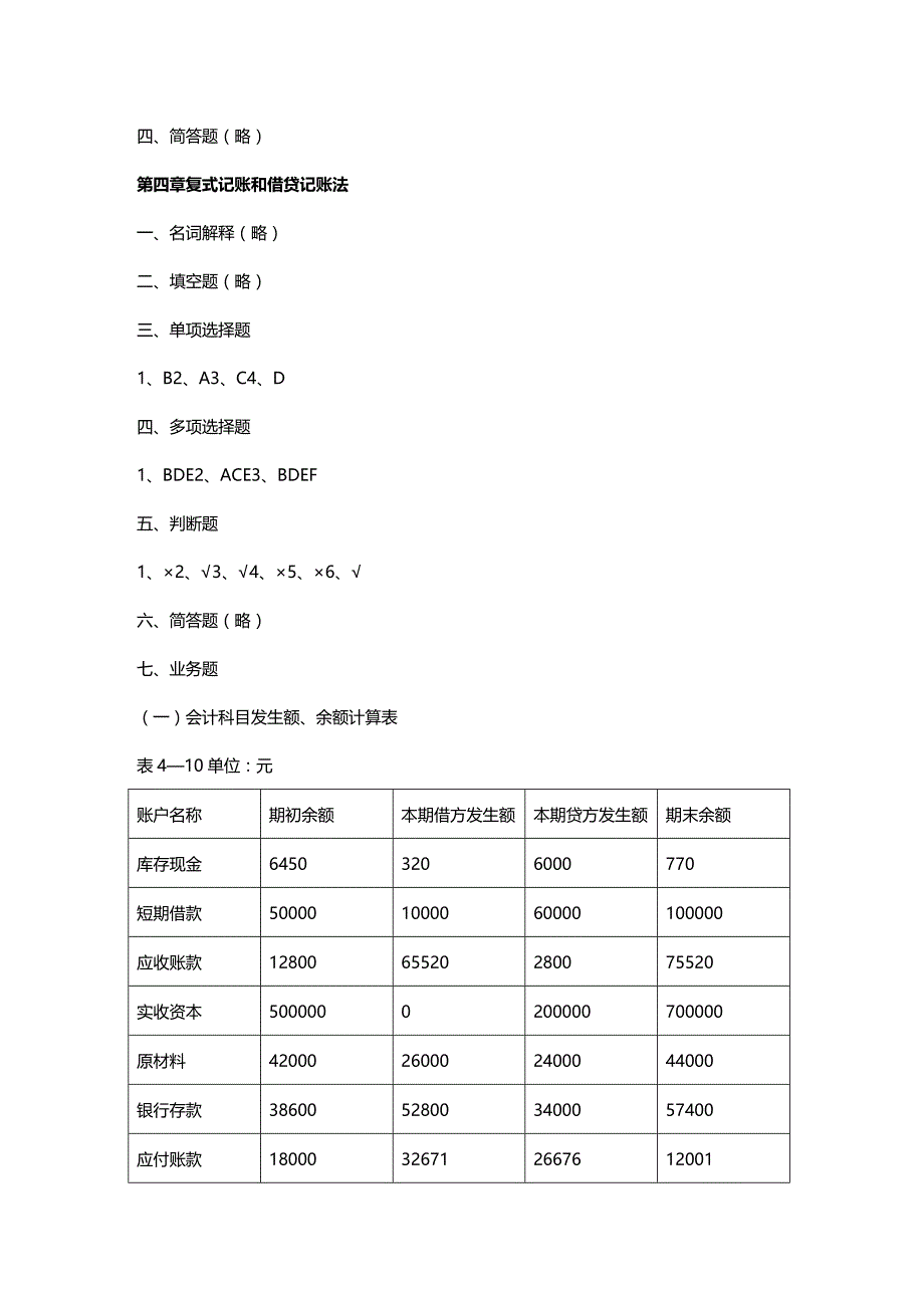 2020年（财务会计）《基础会计》章后练习题参考答案_第3页