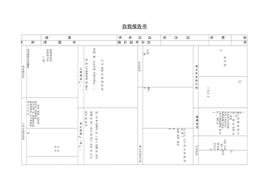 自我报告书(2)_第1页