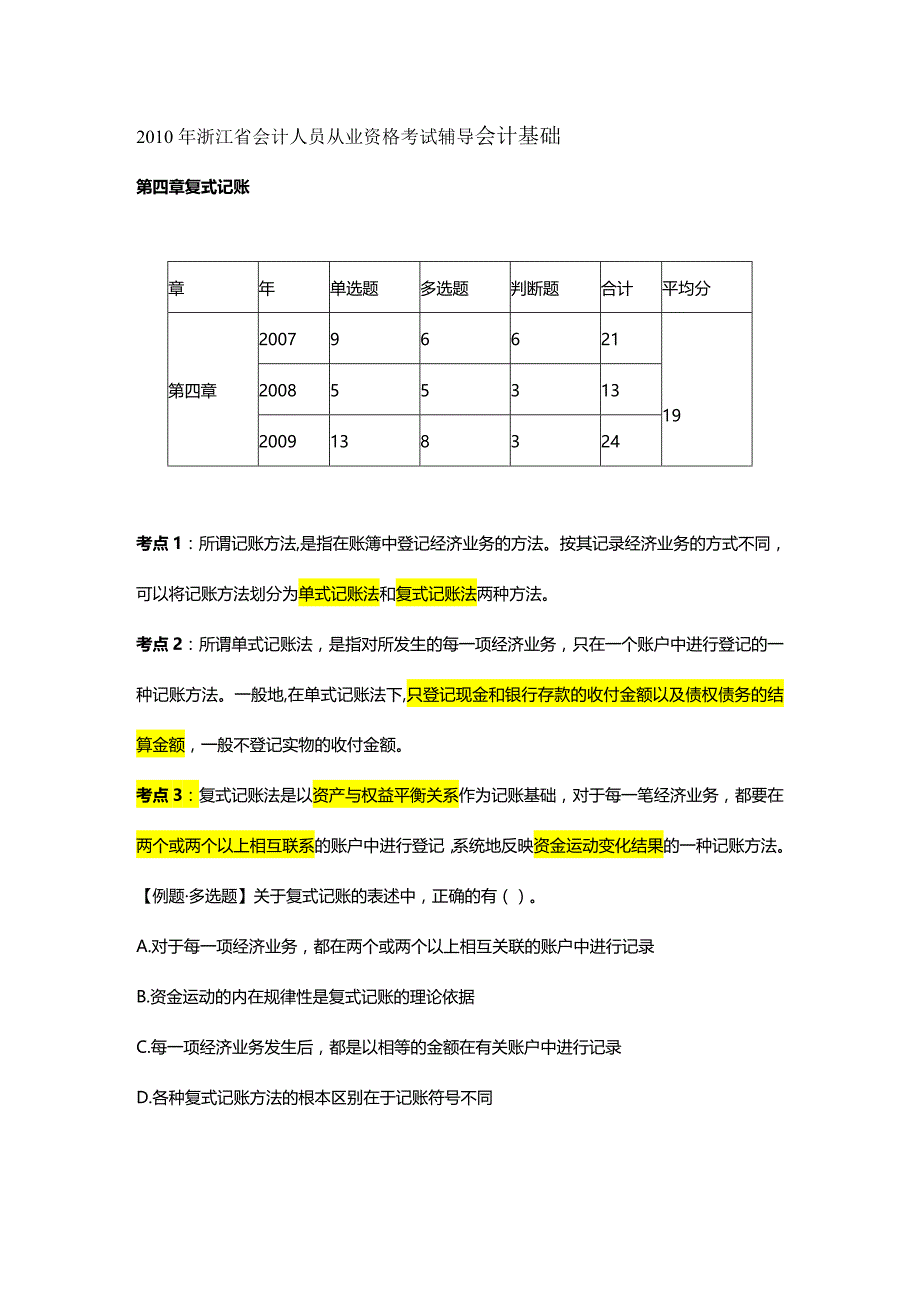 2020年（财务会计）会计从业第章_第2页