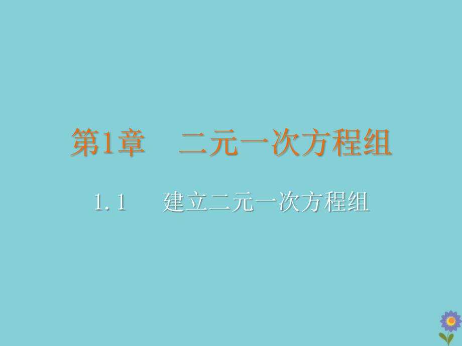 2020年七年级数学下册二元一次方程组.建立二元一次方程组湘教版_第2页