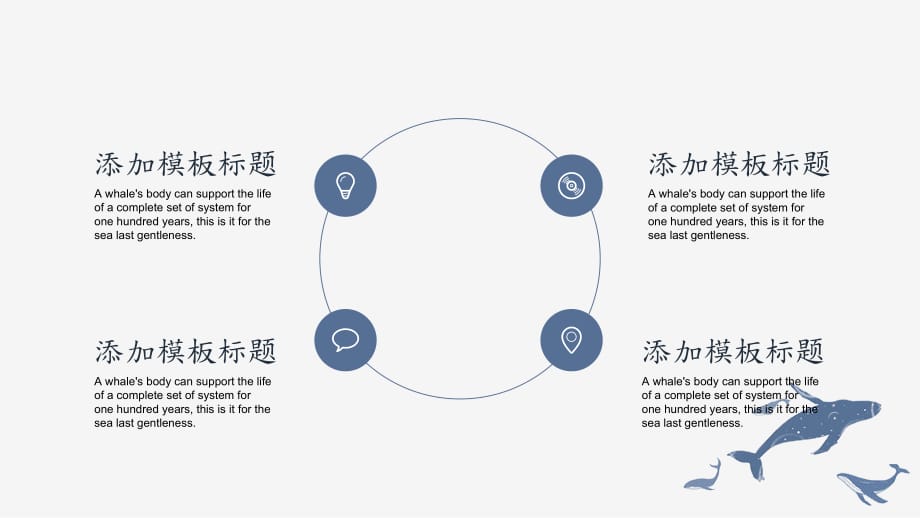 《鲸落万物生》水墨渐染清新PPT模板_第4页