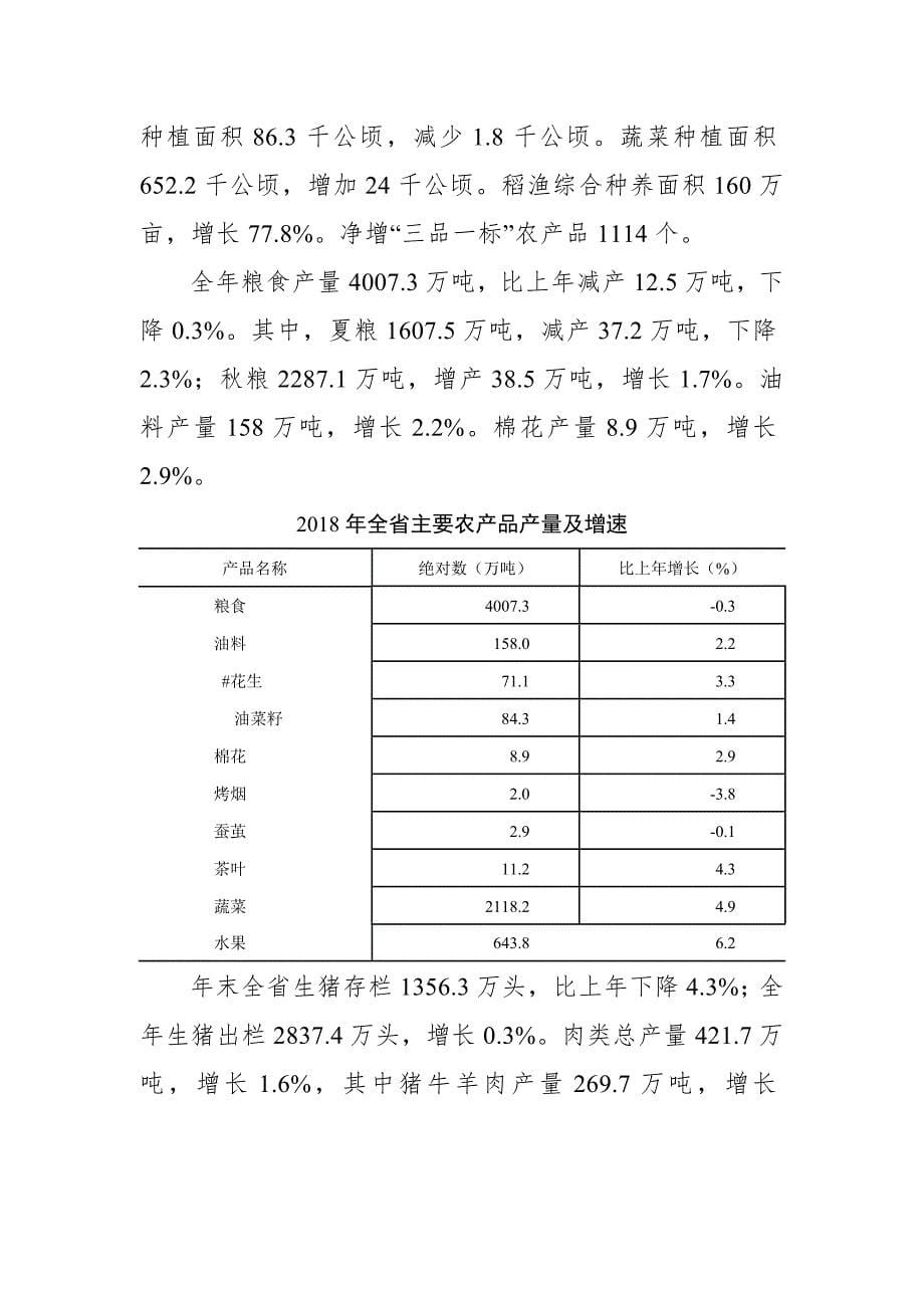 2018年安徽省国民经济和社会发展总体情况.doc_第5页