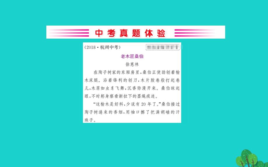 2020年九年级语文下册第五单元枣儿习题课件新人教版_第2页