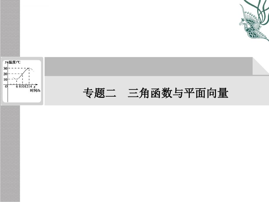 2011届高考数学二轮复习考点突破课件：第4讲 三角函数的图象及性质_第1页