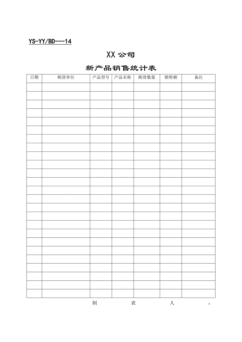 《精编》市场销售表格集锦四2_第3页