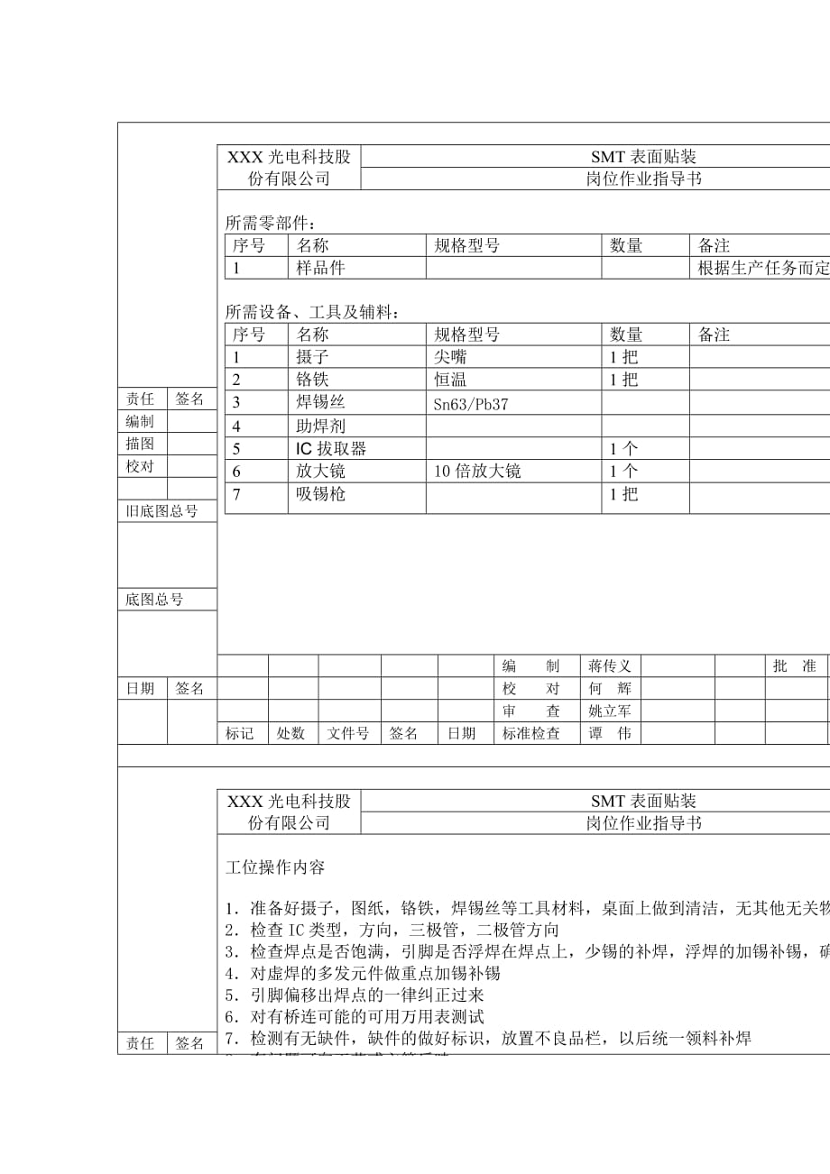 《精编》SMT岗位作业指导书大全4_第1页