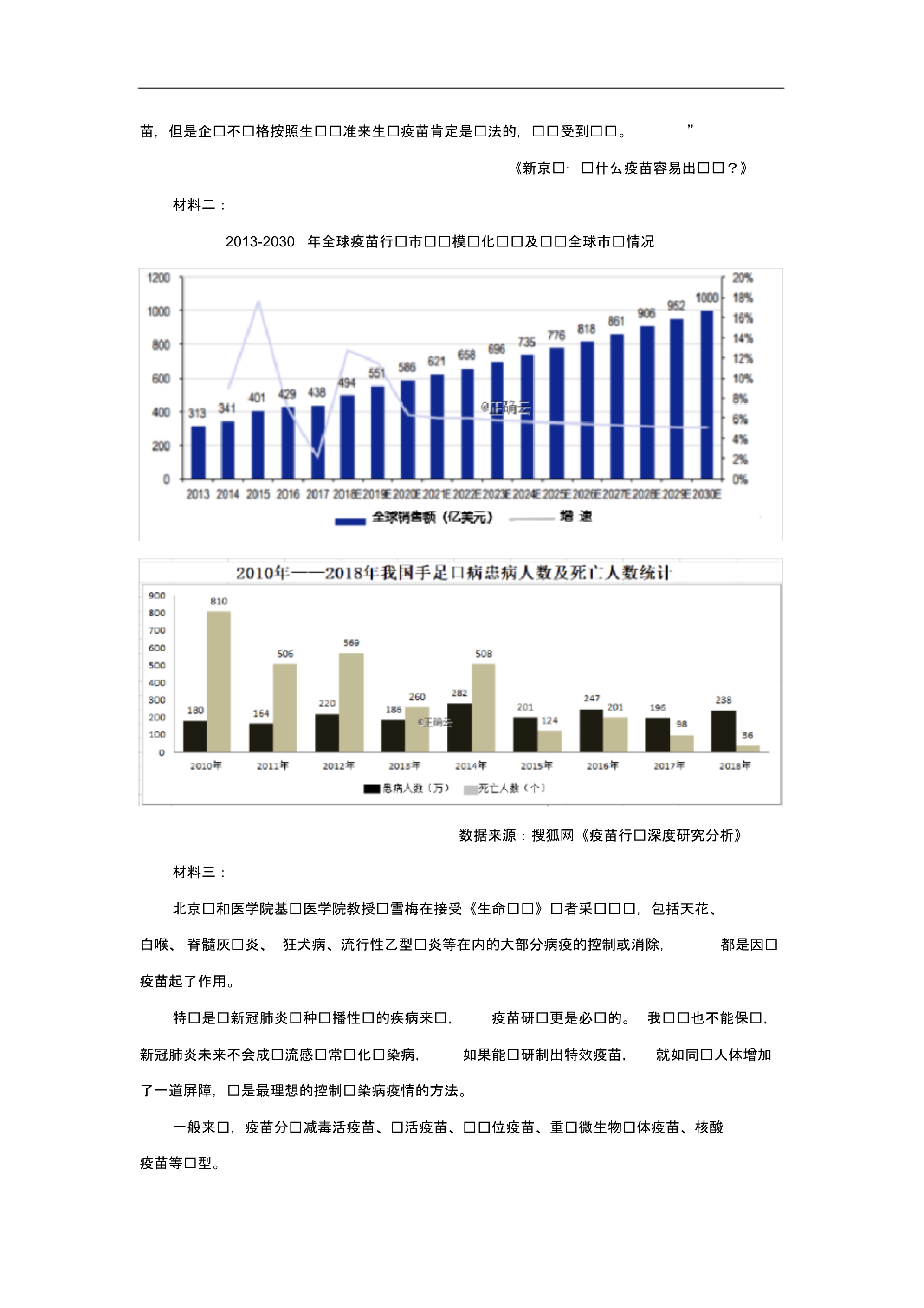 山南市第三高级中学2020届高三第三次模拟考试前自查自测调研考试语文(三)试卷（含答案）_第4页