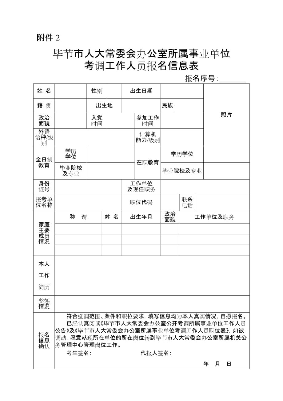 贵州省基层选调生推荐表_第1页