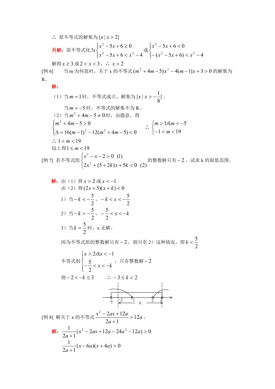 高一数学不等式的解法人教版知识精讲（通用）_第3页