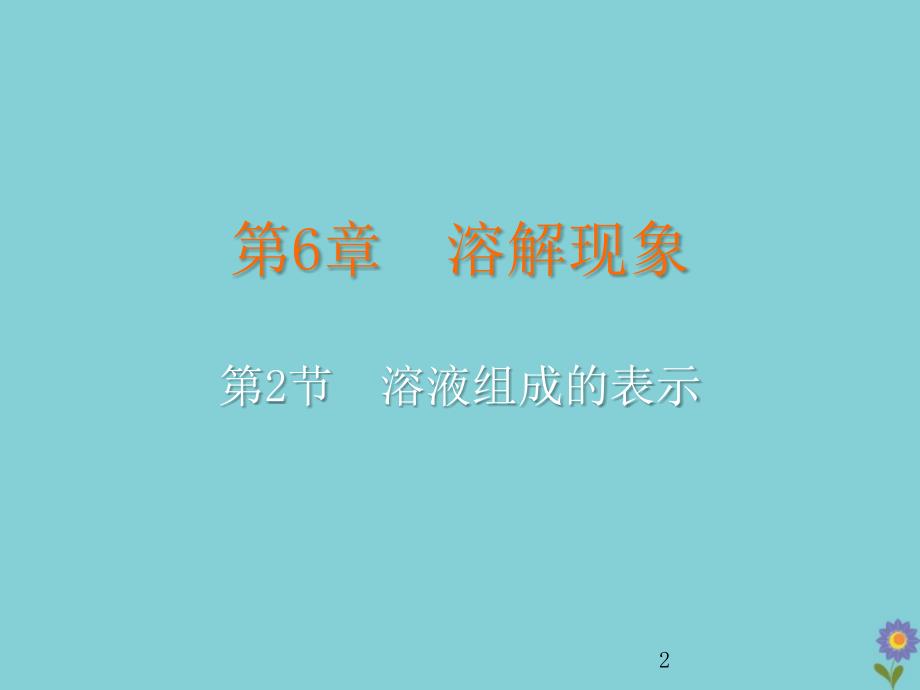 2020年九年级化学下册溶解现象第节溶液组成的表示沪教版_第2页