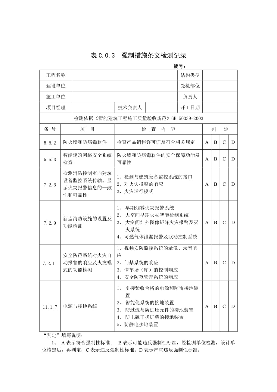 《精编》工程项目表格大全15_第1页