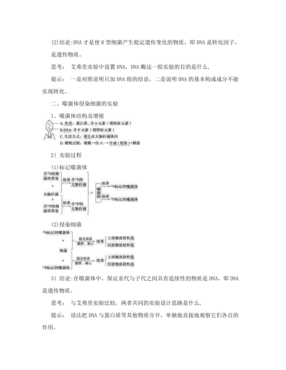 DNA是主要的遗传物质教案.doc_第3页