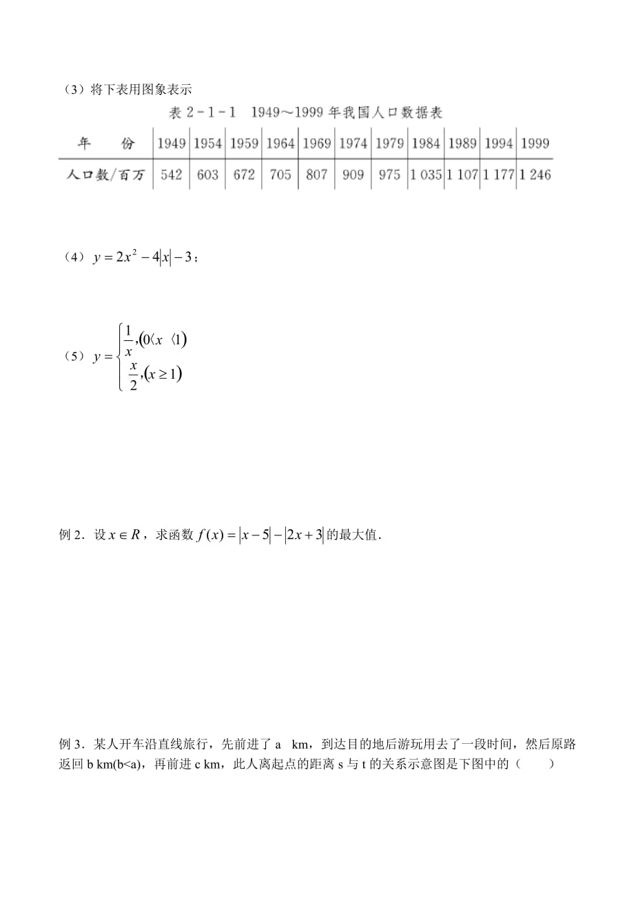 高一数学函数的概念和图象（1）（通用）_第2页