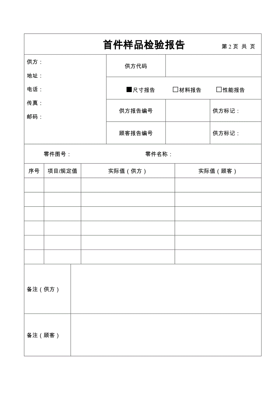 《精编》PPAP送样阶段表单范本格式_第3页