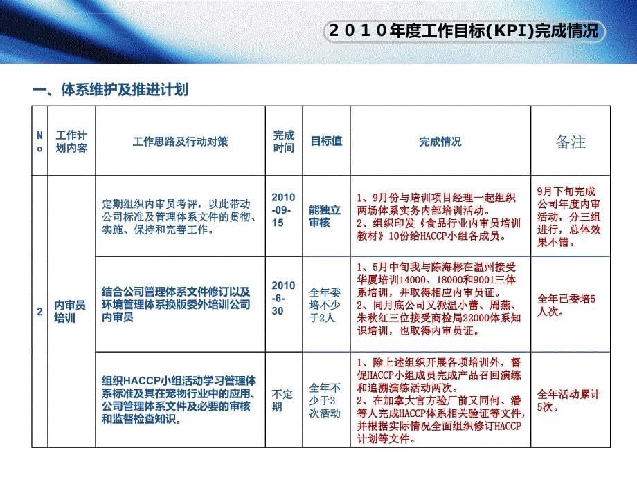 2010年体系后勤安全项目经理工作总结述职报告_第5页