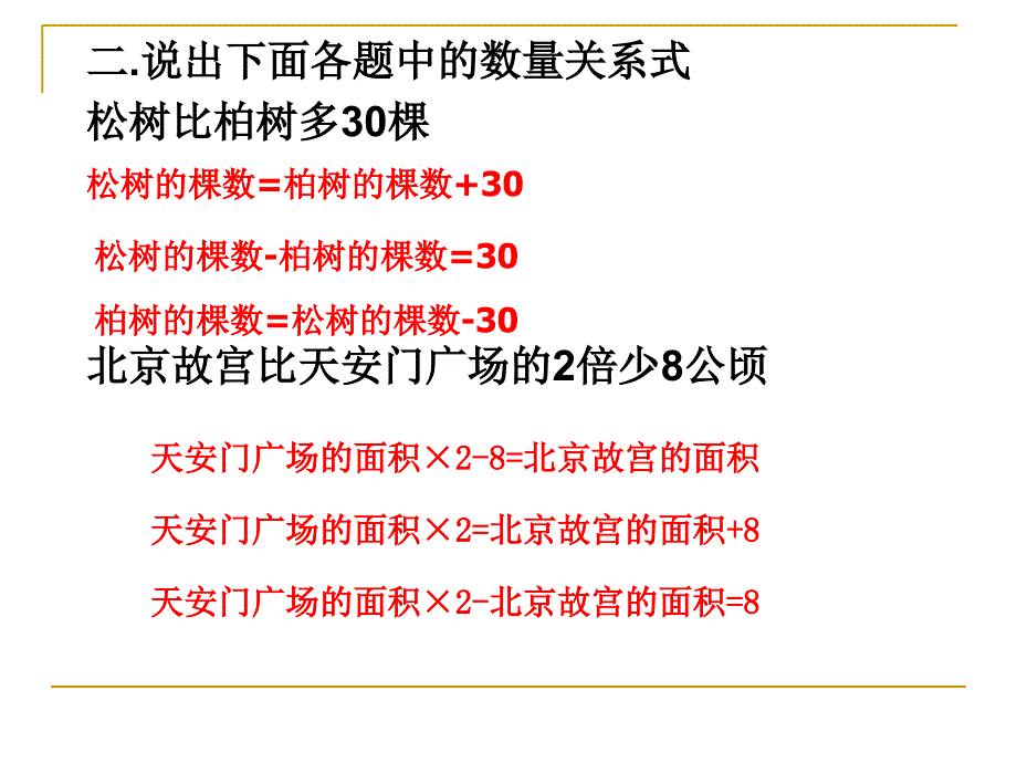 苏教版六年级上册数学第一单元课件方程课件第一课时._第3页