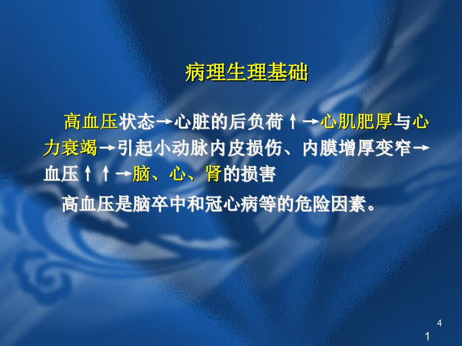 抗高血压药的临床应用培训资料_第4页