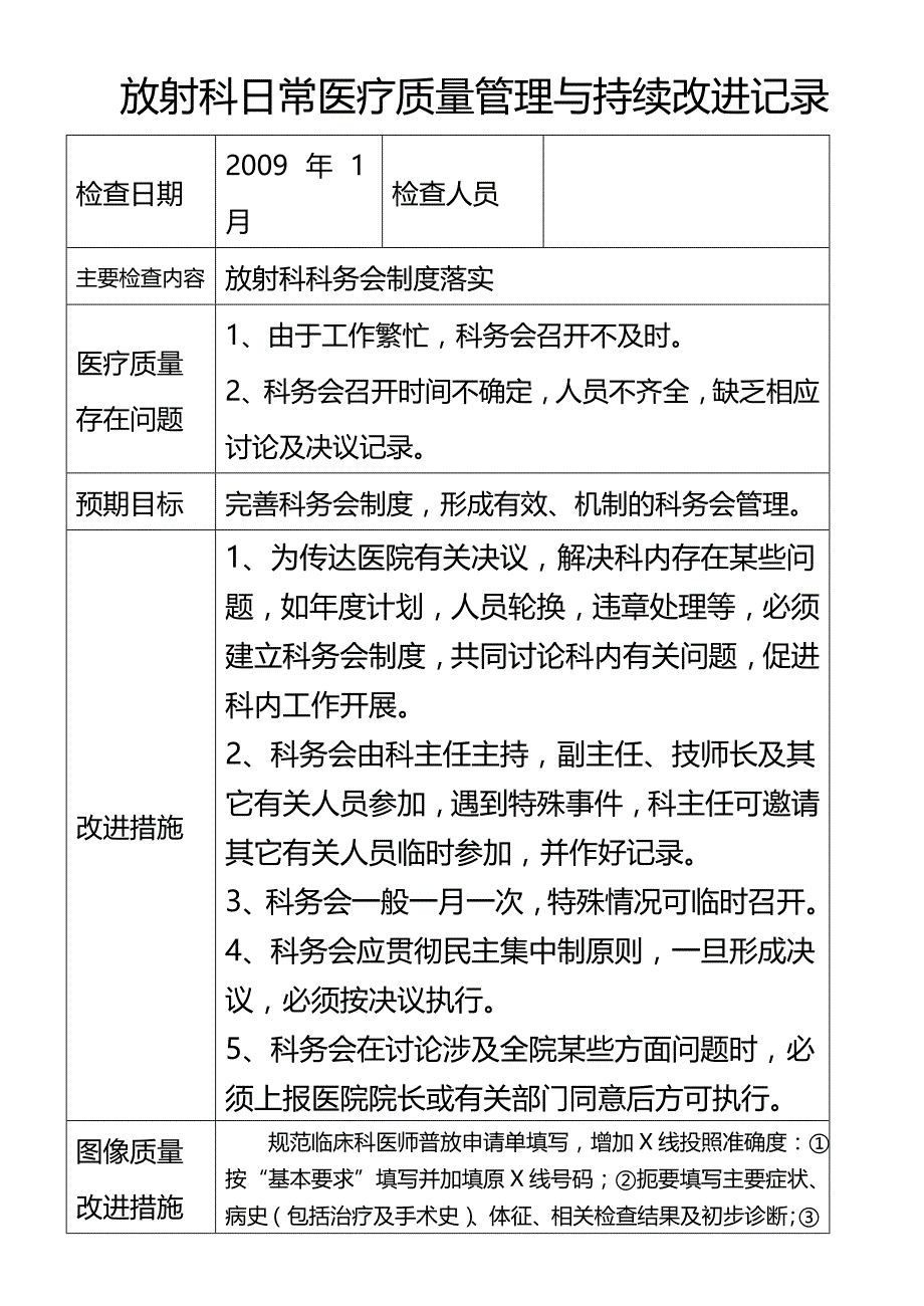 （医疗质量及标准）近四年放射科医疗质量管理与持续改进措施记录._第3页