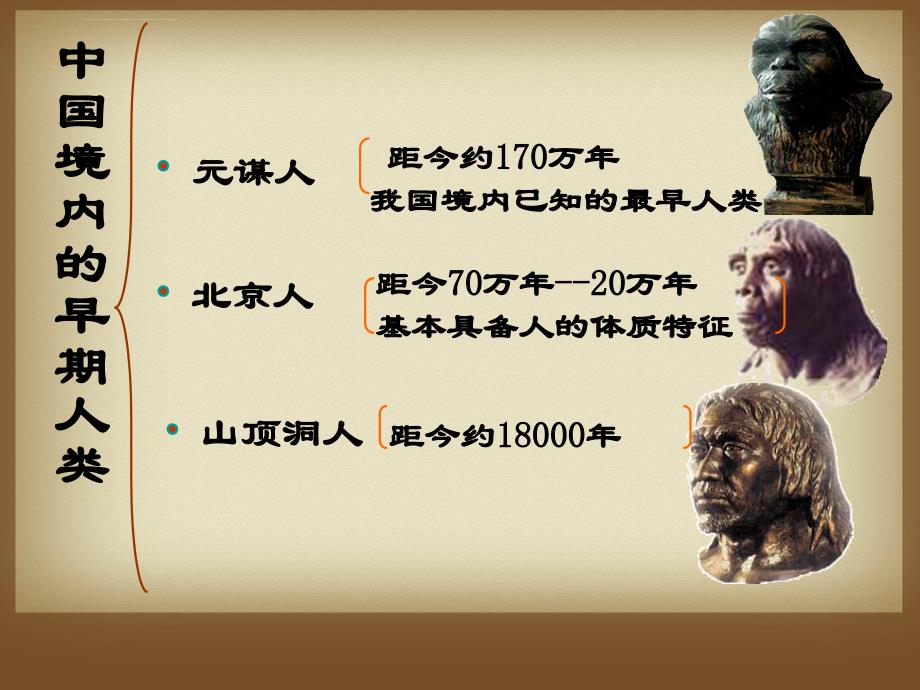 七年级上册 历史 第1课-中国早期人类的代表―北京人资料_第4页