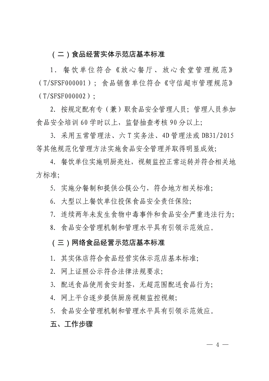 2020年上海市食品安全百千万示范工程建设工作指南_第4页