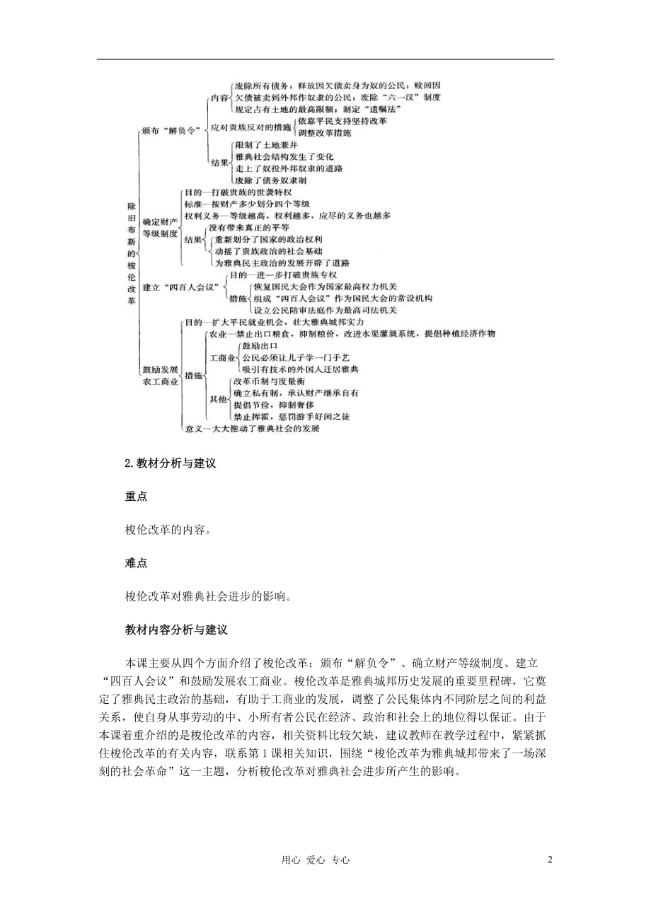 高中历史《雅典民主政治的奠基石》教案3 新人教版选修1.doc_第2页