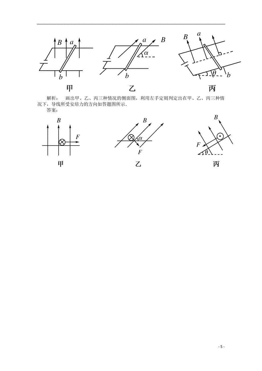2014高考物理一轮复习讲义 第1讲 磁场及磁场对电流的作用 新人教版.doc_第5页