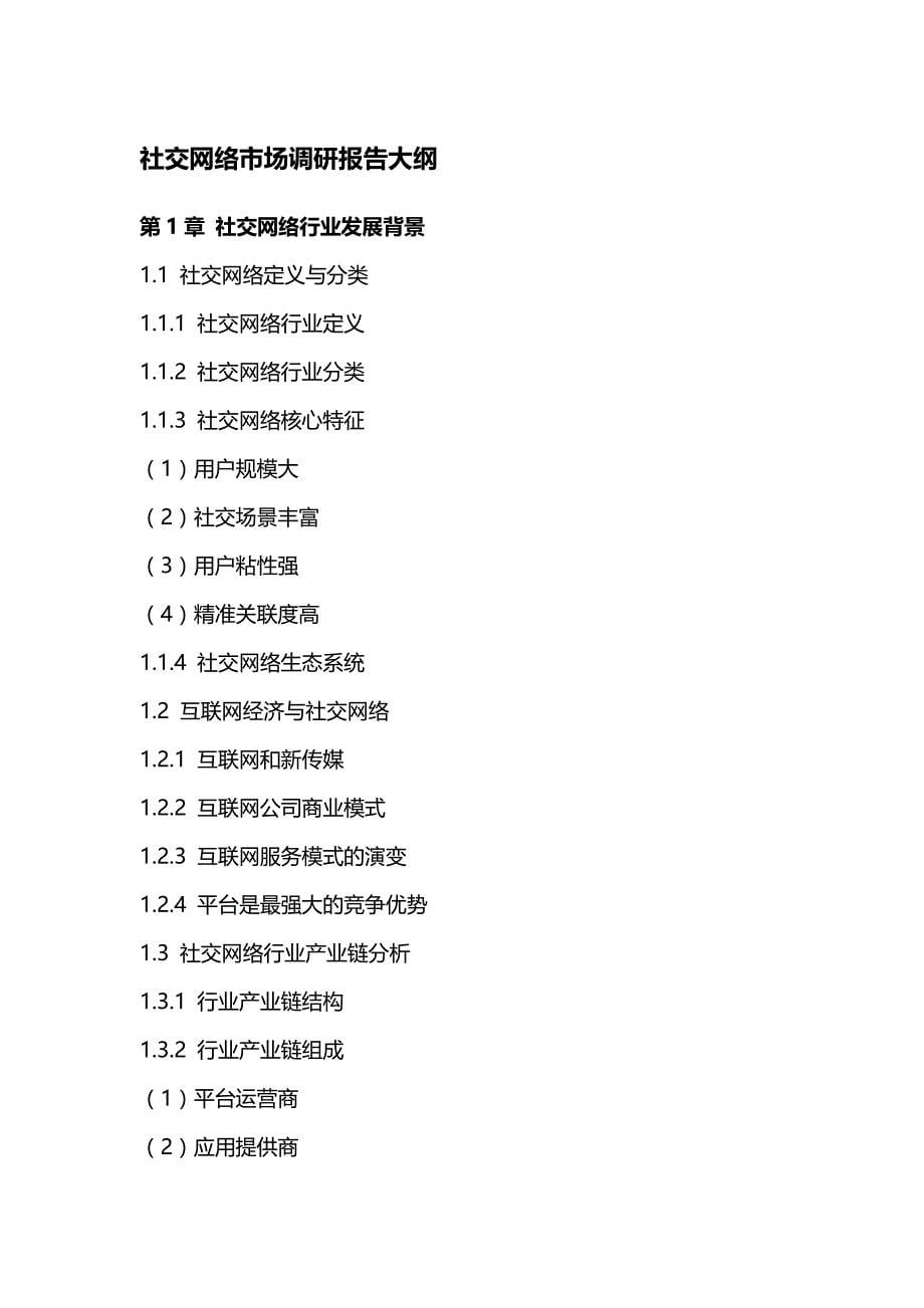 （市场分析）中国社交网络市场发展态势与投资决策分析报告._第5页