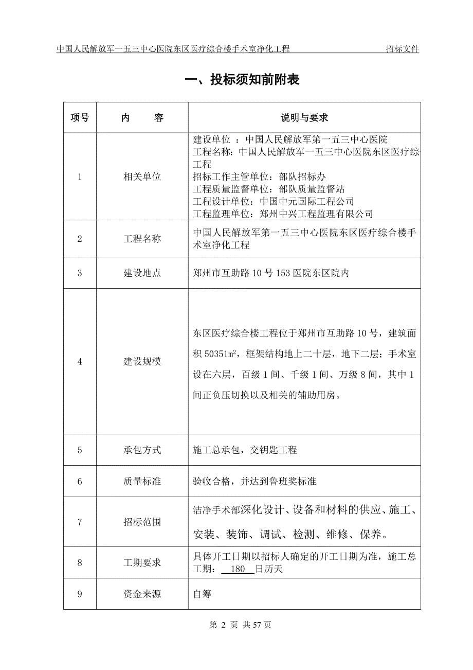 (招标投标）郑州某医院洁净手术室招标文件_第5页