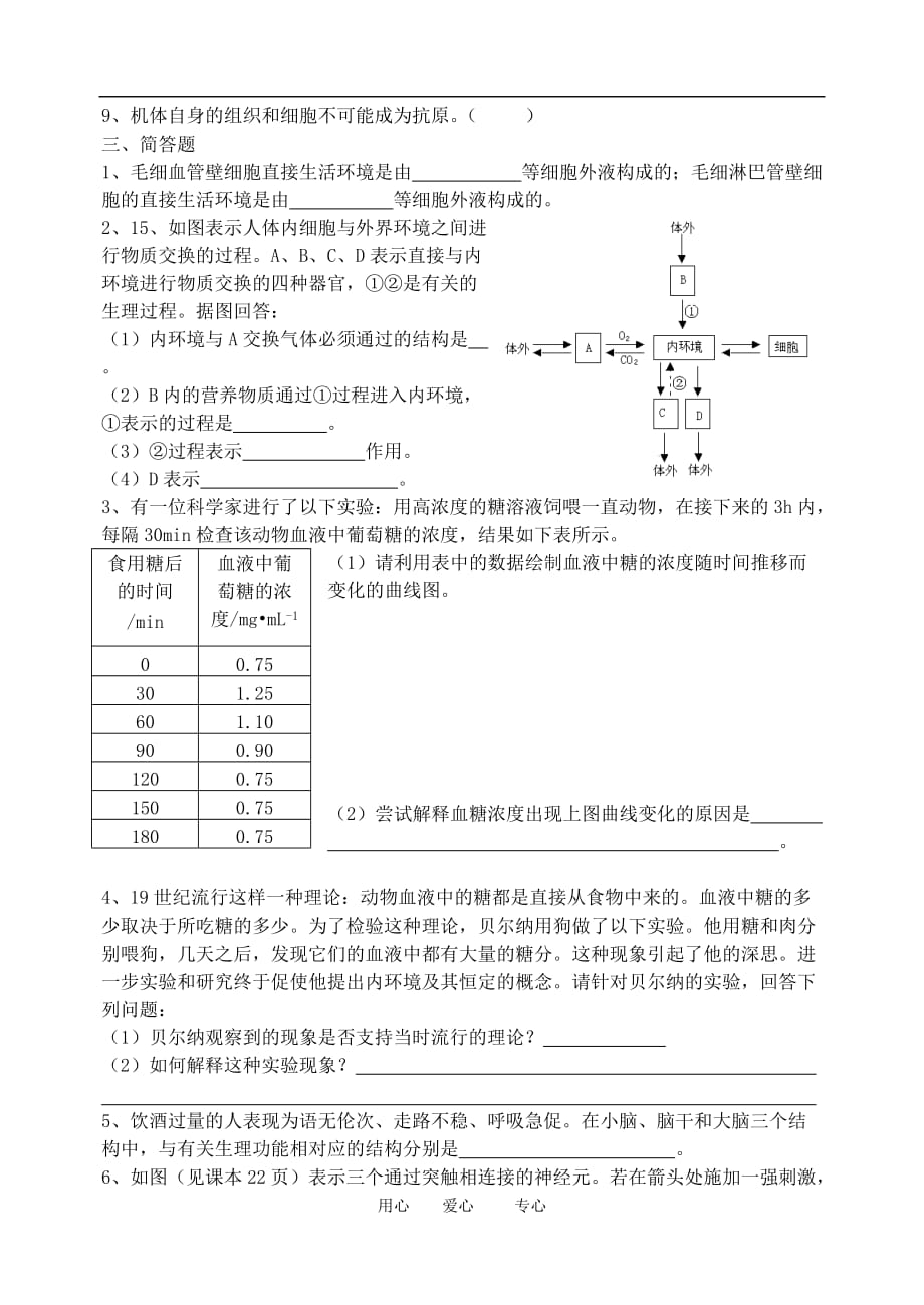 高中生物生物与环境1~3章阶段测试2人教版必修3.doc_第3页