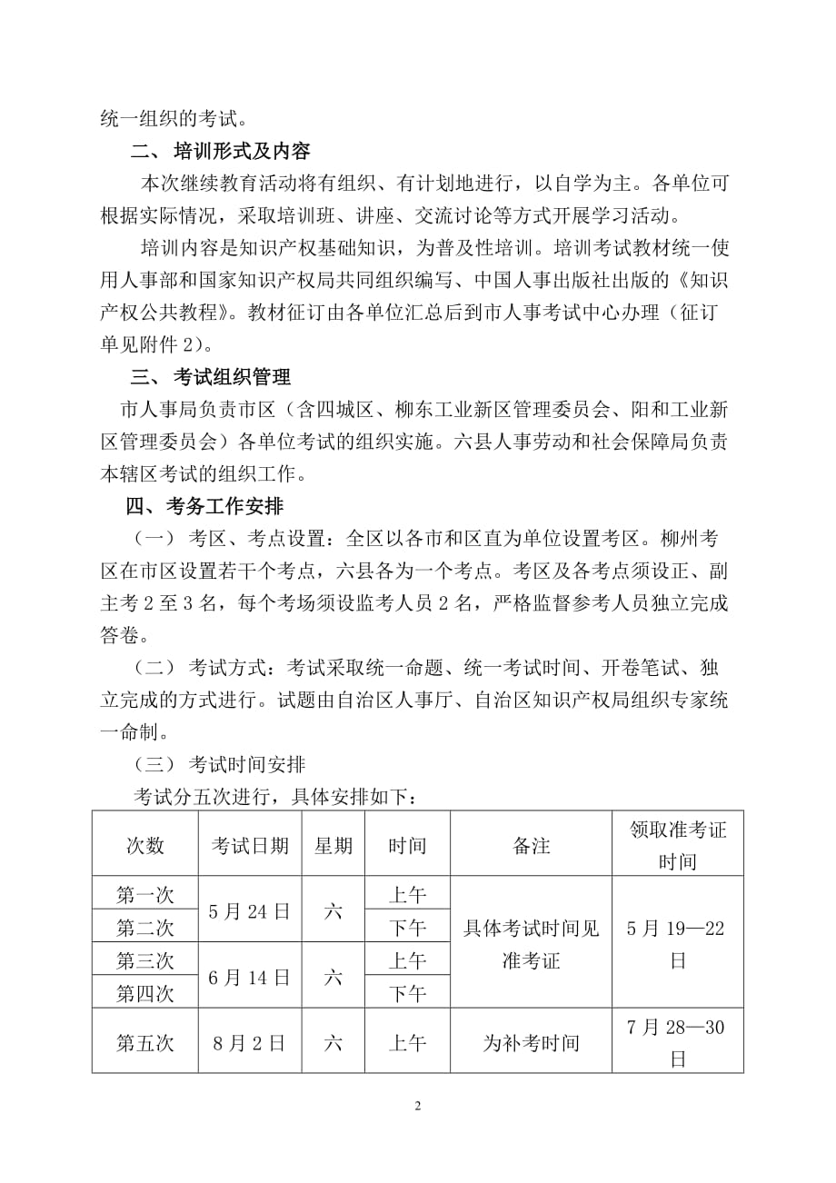 (组织设计）关于开展专业技术人员知识产权公需科目继续教育及组织参加全区统_第2页