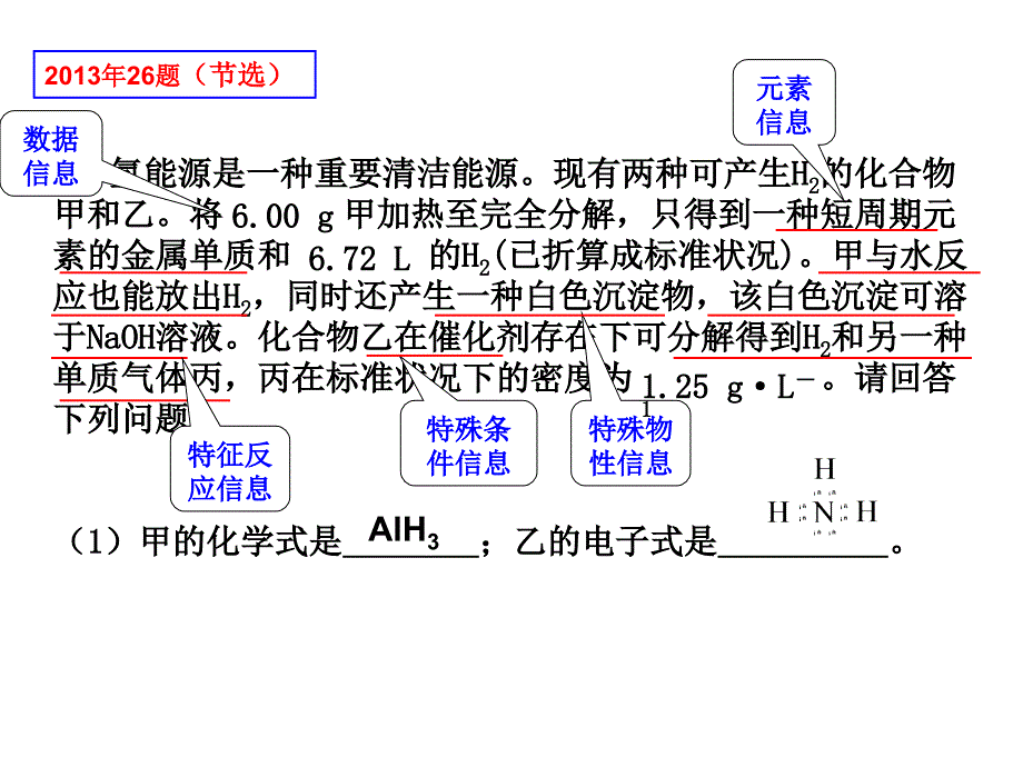 高考元素化合物推断题信息处理和解答教学案例_第3页