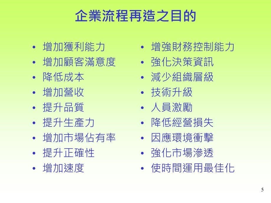 202X年企业流程工程与再造方法概述_第5页