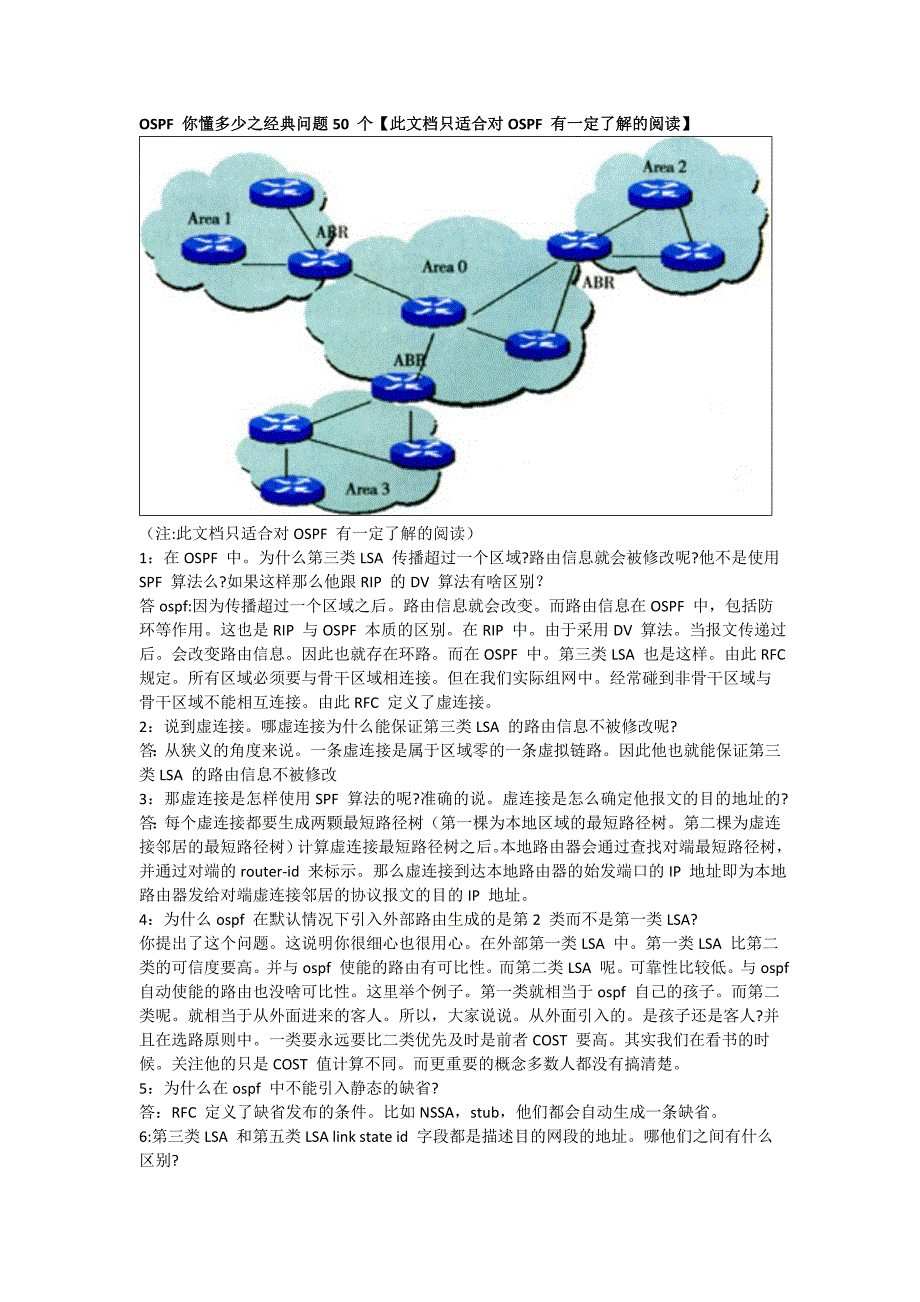 OSPF的50个问题_第1页
